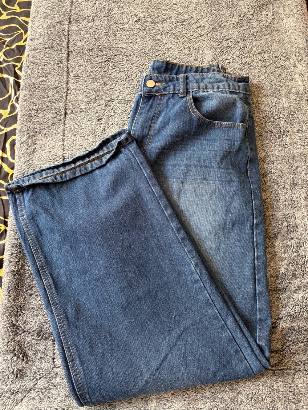 Blue Denim Jeans - Classic Straight Fit